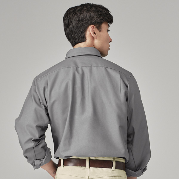 Men's Canvas Long-Sleeve Work Shirt - Front