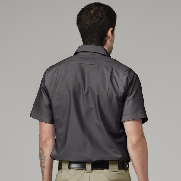 Men's Canvas Short-Sleeve Work Shirt - Front