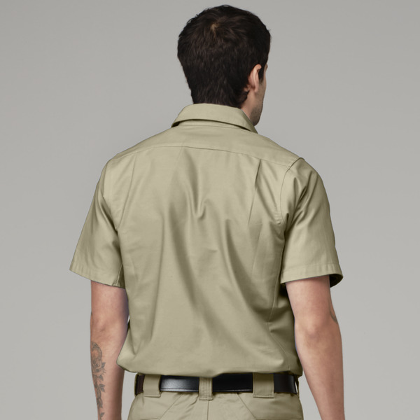 Men's Canvas Short-Sleeve Work Shirt - Front