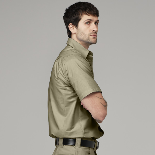Men's Canvas Short-Sleeve Work Shirt - Front