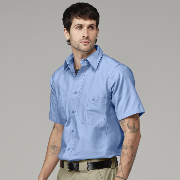 Camisa de trabajo Canvas manga corta - Parte Delantera