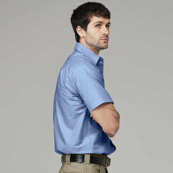Men's Canvas Short-Sleeve Work Shirt - Front