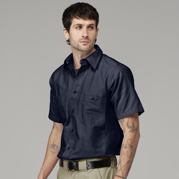 Camisa de trabajo Canvas manga corta - Parte Delantera