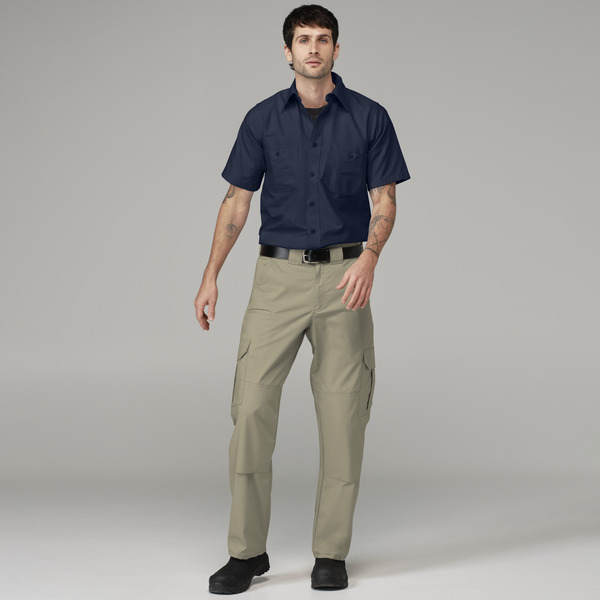 Men's Canvas Short-Sleeve Work Shirt - Front