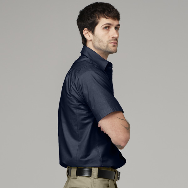 Men's Canvas Short-Sleeve Work Shirt - Front