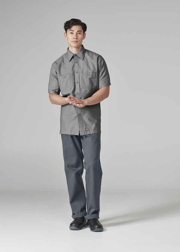 Men's Canvas Short-Sleeve Work Shirt - Front