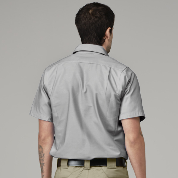Men's Canvas Short-Sleeve Work Shirt - Front