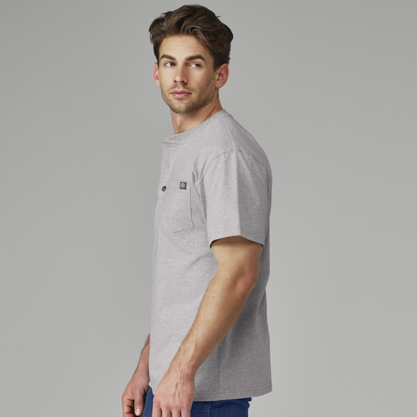 Men's Short-Sleeve Traditional Heavyweight Henley - Front