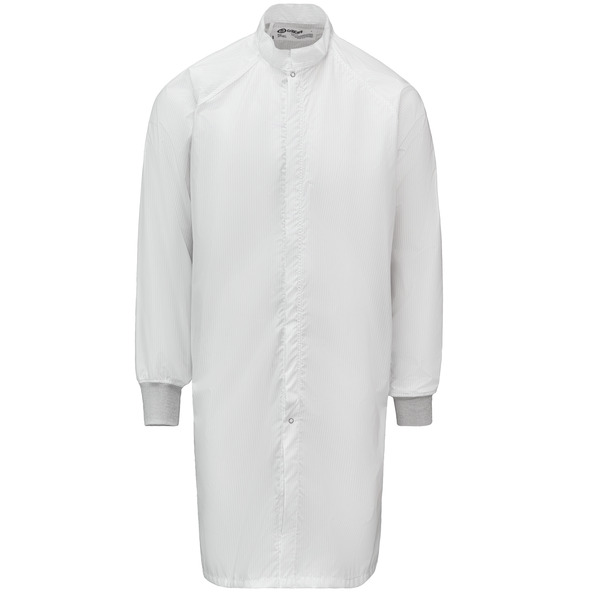 ESD Stripe Cleanroom Frock - Front