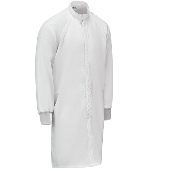 ESD Stripe Cleanroom Frock - Front