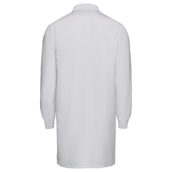 Lightweight ESD Jacket with Snap Cuffs and V-Neck - Back