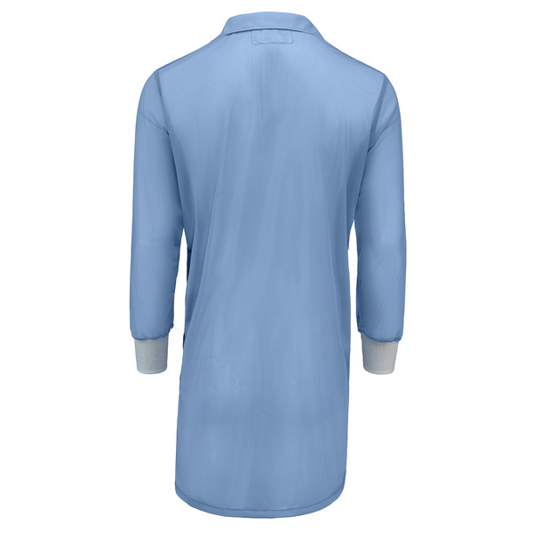 Lightweight ESD Lab Coat with Knit Cuffs - Back
