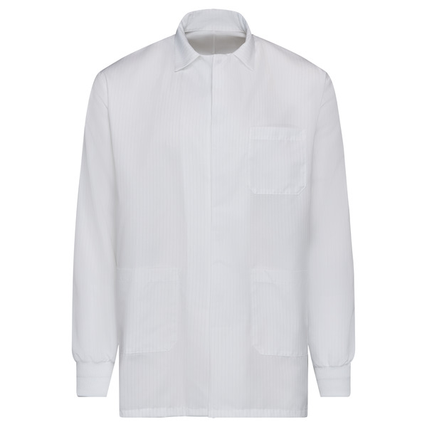 Short ESD & Fluid Barrier Lab Coat - Front