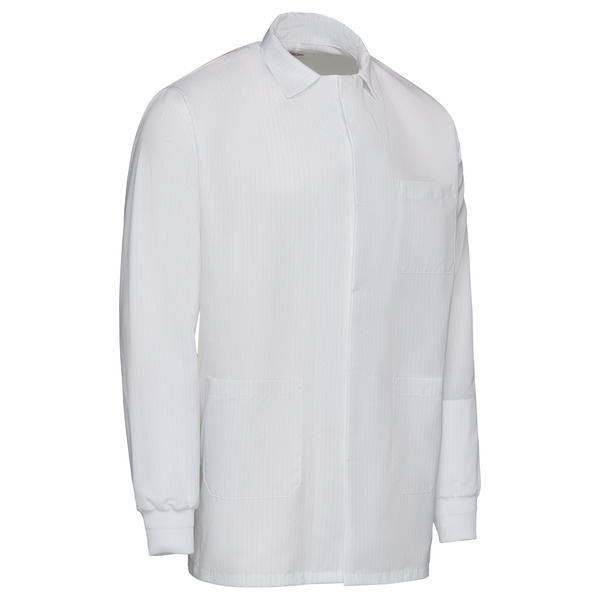 Short ESD & Fluid Barrier Lab Coat - Front