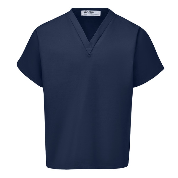Pocketless Short Sleeve Scrub Top - Front