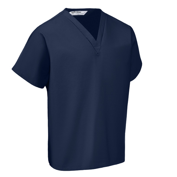 Pocketless Short Sleeve Scrub Top - Front