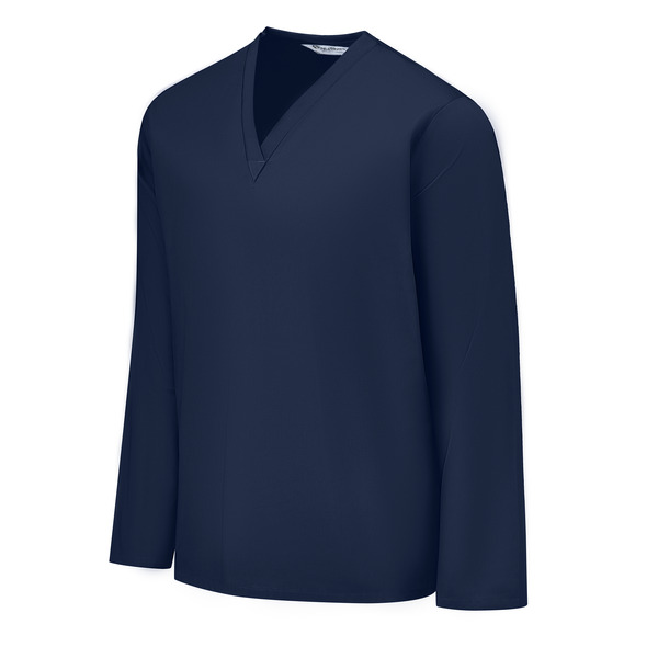 Pocketless Long Sleeve Scrub Top - Front