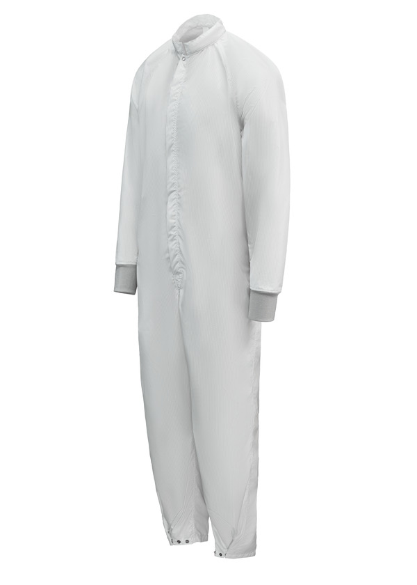 ESD Stripe Cleanroom Coverall - Front