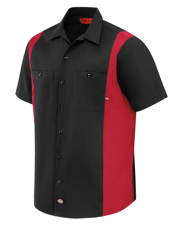 Men's Industrial Color Block Short-Sleeve Shirt - WWOF Wholesale ...