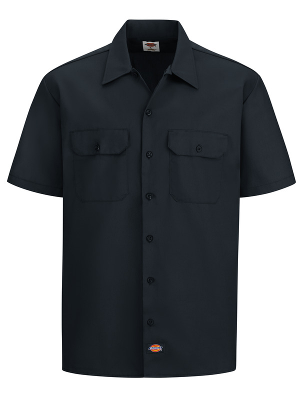 Men's Short-Sleeve Traditional Workwear Shirt | Work Uniform Shirt ...