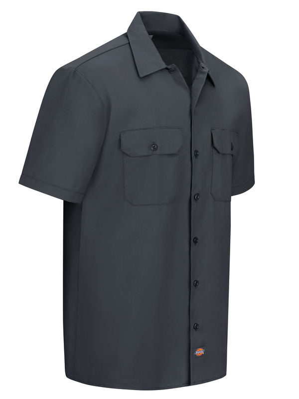 Men's Short-Sleeve Traditional Work Shirt - Front