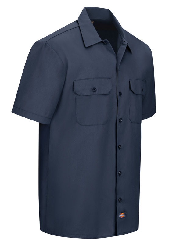 Men's Short-Sleeve Traditional Work Shirt - Front