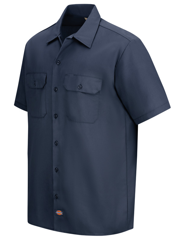 Men's Short-Sleeve Traditional Work Shirt - Front