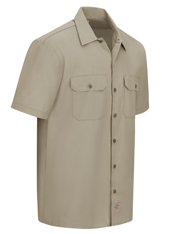Men's Short-Sleeve Traditional Work Shirt - Front