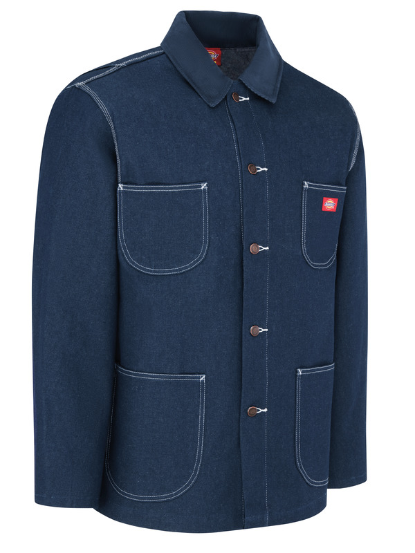 Men's Denim Blanket Lined Work Coat - Front