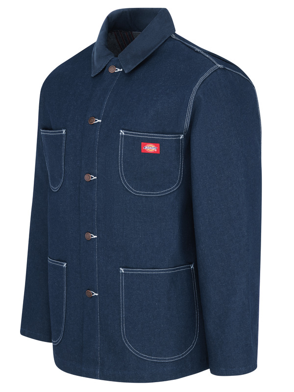 Men's Denim Blanket Lined Work Coat - Front