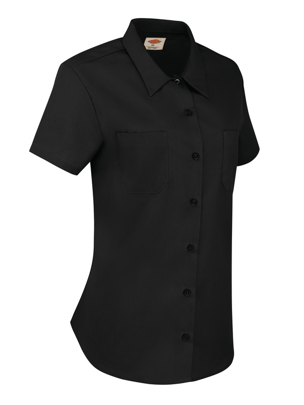 Women's Short-Sleeve Industrial Work Shirt - Front