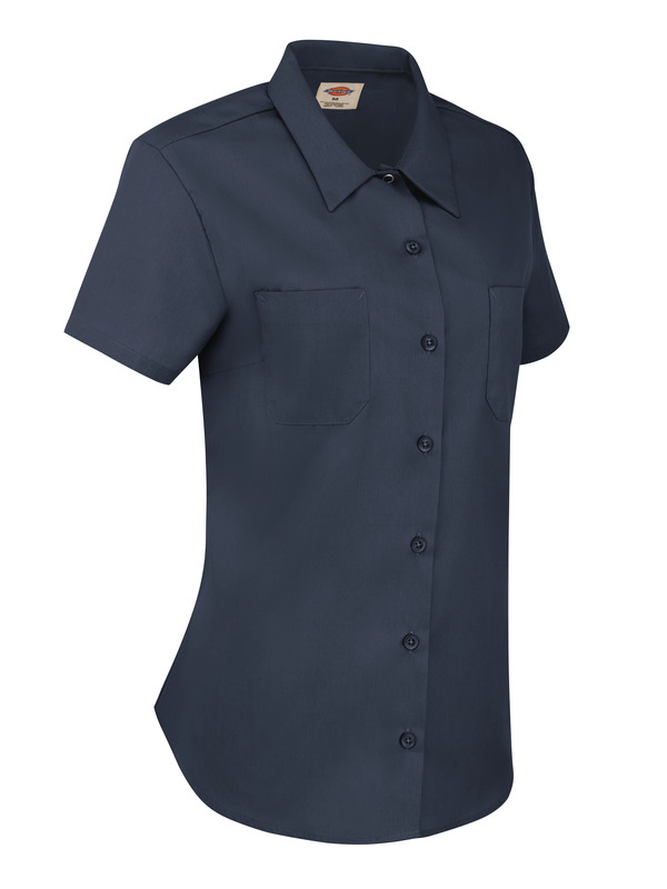 Women's Short-Sleeve Industrial Work Shirt - Front