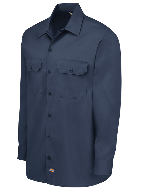 Men's Long-Sleeve Traditional Work Shirt - Front