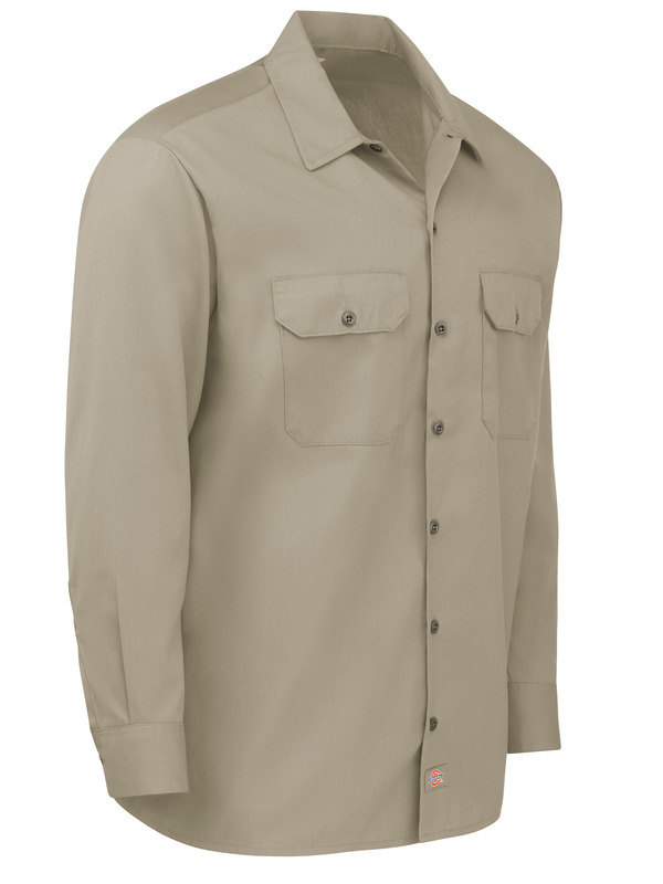 Men's Long-Sleeve Traditional Work Shirt - Front