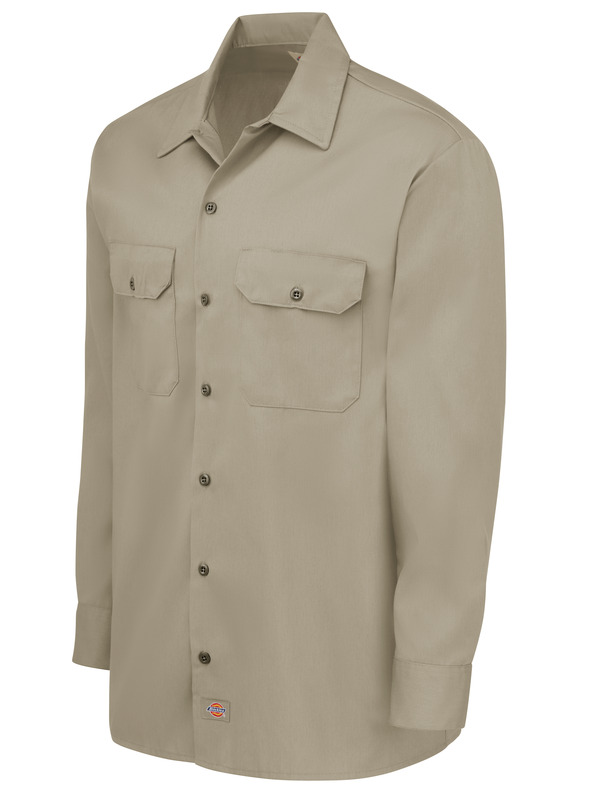 Men's Long-Sleeve Traditional Work Shirt - Front