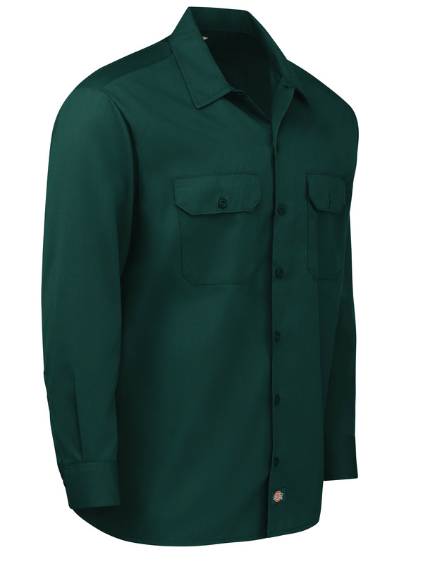 Men's Long-Sleeve Traditional Work Shirt - Front