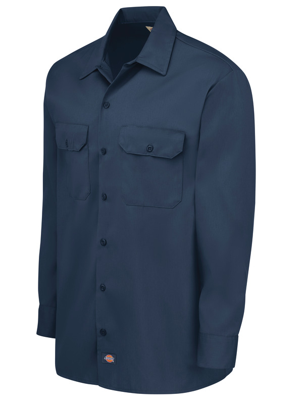Men's Long-Sleeve Traditional Work Shirt - Front