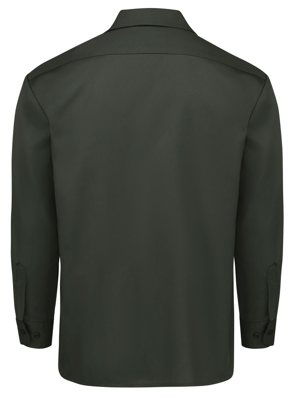 Men's Long-Sleeve Traditional Workwear Shirt | Work Uniform Shirt ...