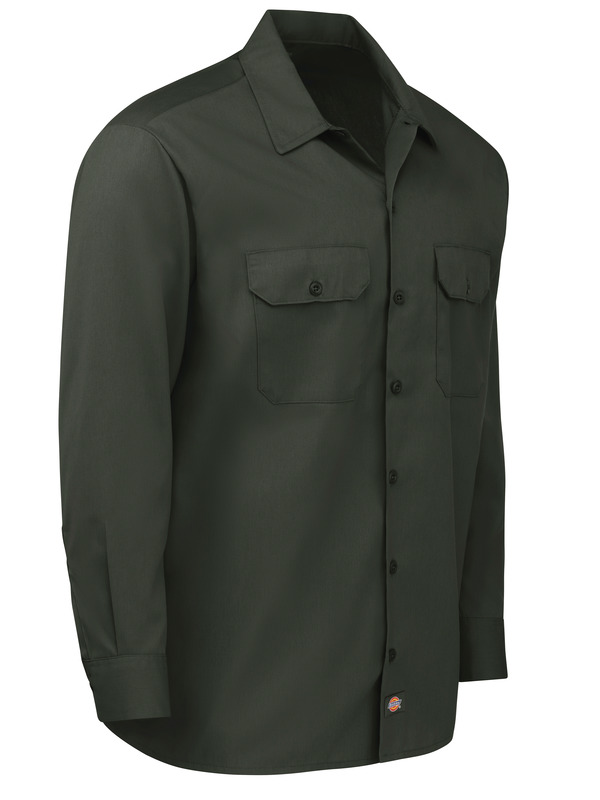 Men's Long-Sleeve Traditional Work Shirt - Front