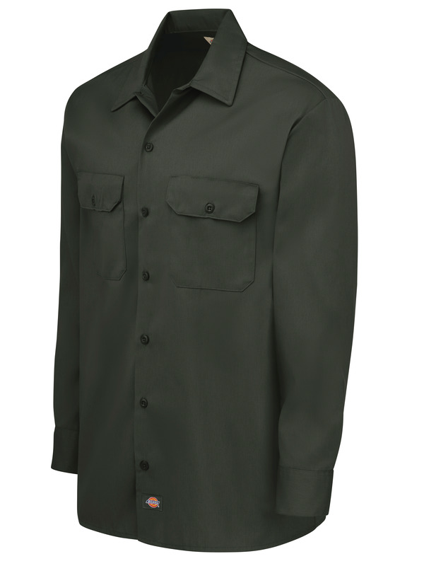 Men's Long-Sleeve Traditional Work Shirt - Front
