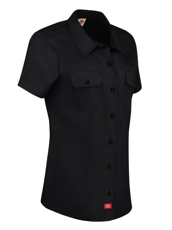 Women's Short-Sleeve Traditional Work Shirt - Front