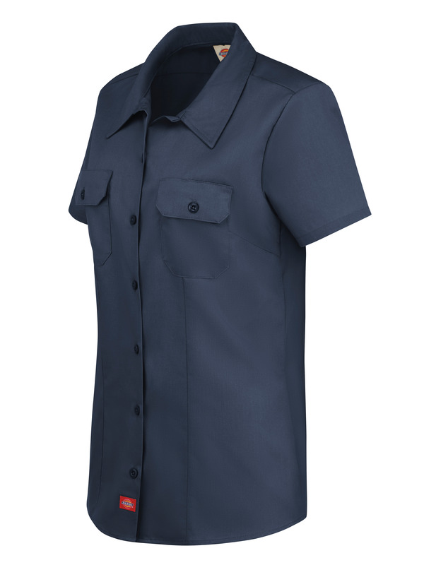 Women's Short-Sleeve Traditional Work Shirt - Front