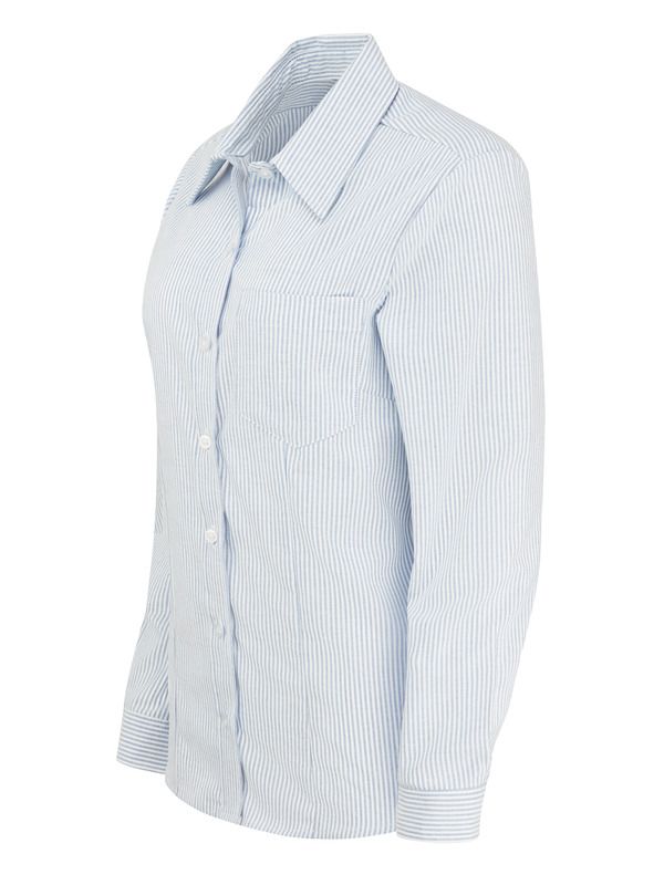Women's Long-Sleeve Stretch Oxford Shirt - Front