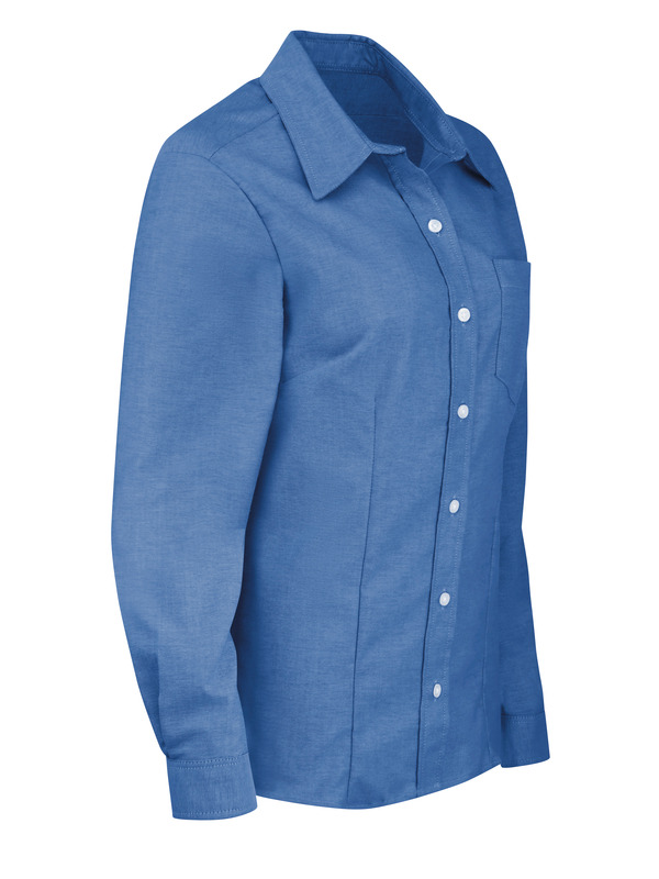 Women's Long-Sleeve Stretch Oxford Shirt - Front