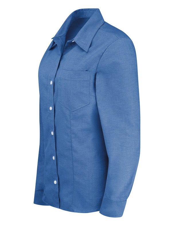 Women's Long-Sleeve Stretch Oxford Shirt - Front