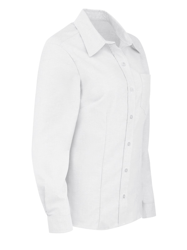 Women's Long-Sleeve Stretch Oxford Shirt - Front