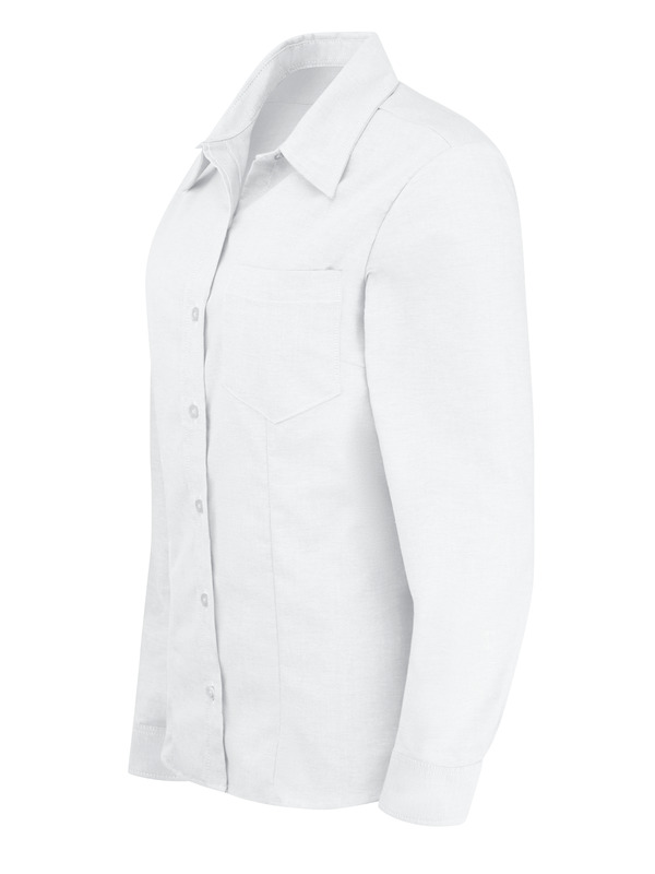 Women's Long-Sleeve Stretch Oxford Shirt - Front