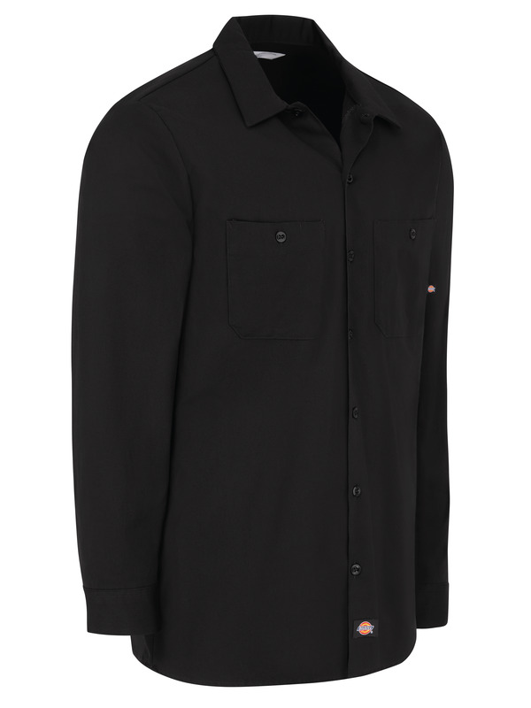Men's Industrial Cotton Long-Sleeve Work Shirt - Front