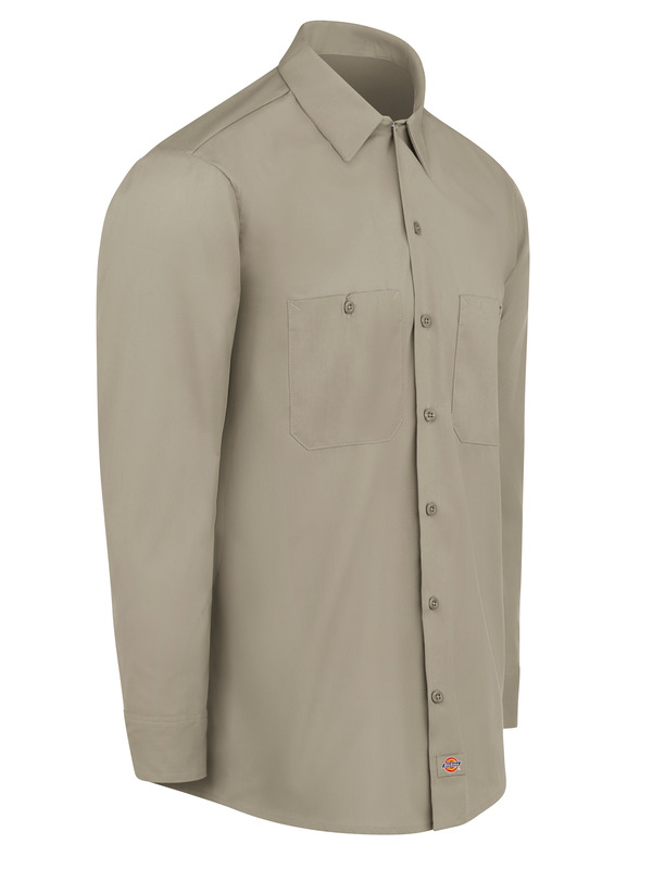 Men's Industrial Long-Sleeve Work Shirt - Front