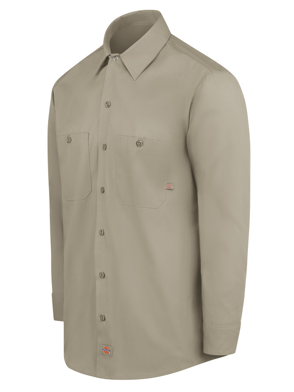 Men's Industrial Long-Sleeve Work Shirt - Front